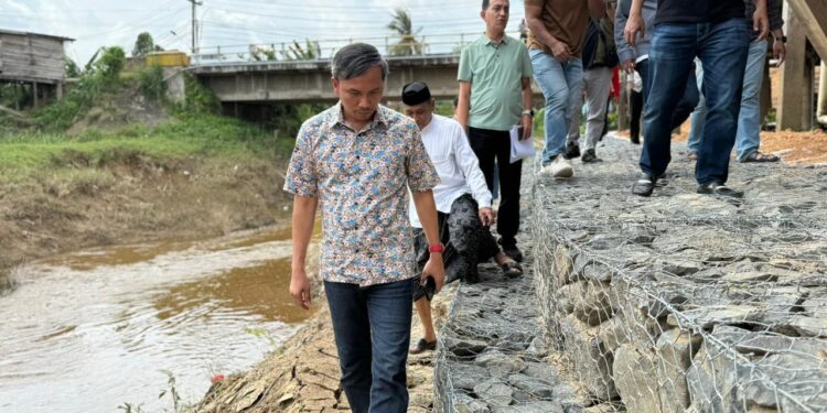 Aspirasi Warga Terwujud, Edi Purwanto Tinjau Bronjong Pengaman Lingkungan Olak Kemang