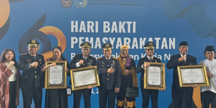 Kanwil Direktorat Jenderal Pemasyarakatan Jambi Raih Sejumlah Penghargaan di Tasyakuran Hari Bakti Pemasyarakatan ke-62